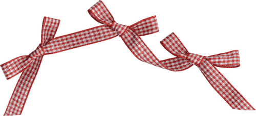 dolceluna red white ribbon summer spring scrap - PNG gratuit
