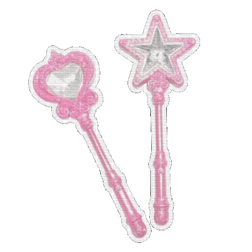 pink princess wands - Darmowy animowany GIF