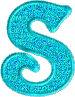 S bleu - Бесплатный анимированный гифка