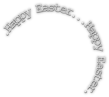 soave text happy easter white - png grátis