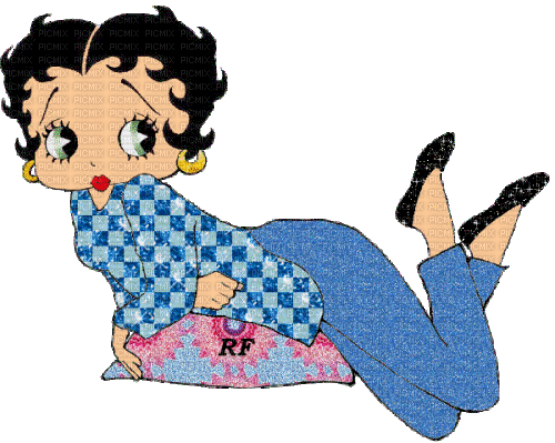 MMarcia gif jeans Betty Boop - Nemokamas animacinis gif