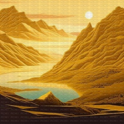 Gold Landscape - 免费PNG