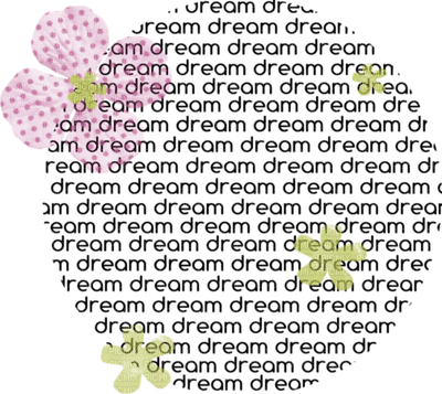 text dream deco - PNG gratuit