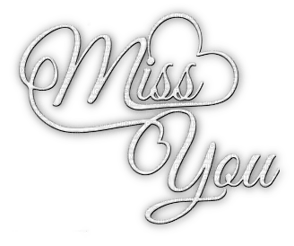 soave text miss you white - фрее пнг