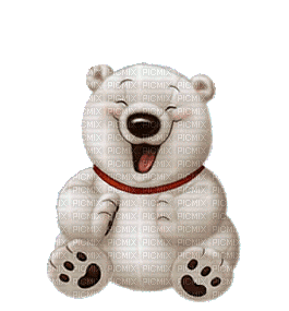 Eisbär lacht - GIF animado gratis