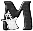 Gif lettre Halloween-M- - GIF animé gratuit