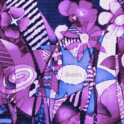 Y.A.M._Art background purple blue - 無料のアニメーション GIF
