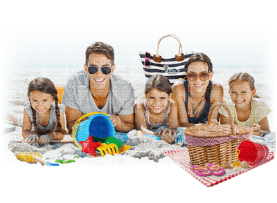Family beach bp - PNG gratuit