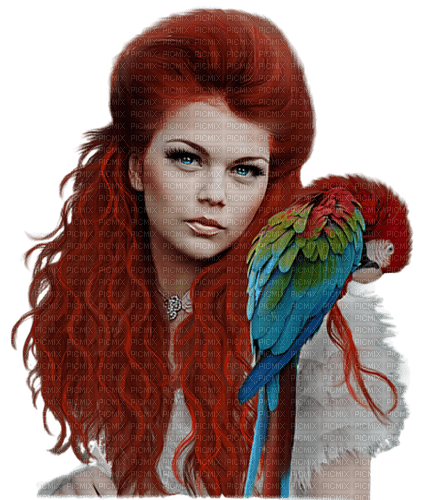 loly33 femme perroquet - PNG gratuit