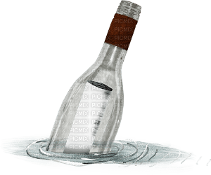 message in a bottle - png ฟรี