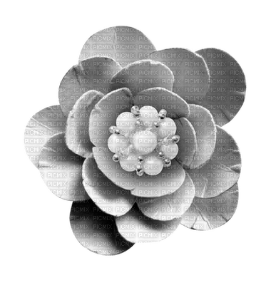 Grey Flower Deco - безплатен png