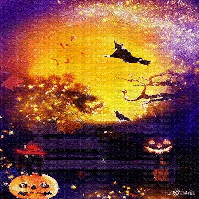 soave background animated halloween  pumpkin - GIF animado grátis