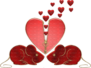 Kaz_Creations  Valentine Love Deco Hearts - bezmaksas png