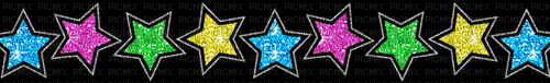 glitter star border - Nemokamas animacinis gif