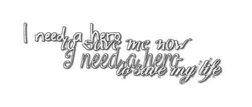 I need a hero ❣heavenlyanimegirl13❣ - PNG gratuit