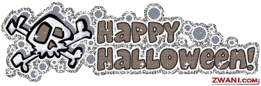 happy halloween skull - Animovaný GIF zadarmo