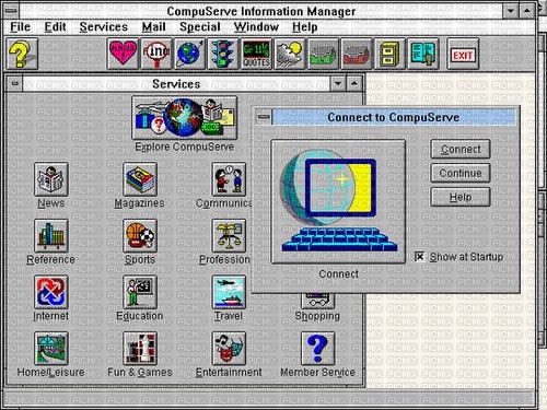 CompuServe Information Manager - gratis png
