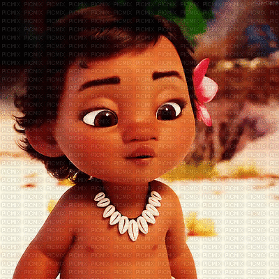 Baby Moana - Animovaný GIF zadarmo