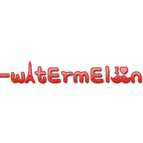 Watermelon Text - Bogusia - 免费PNG