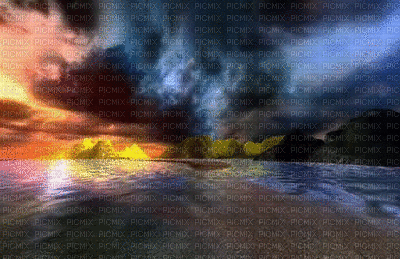 liikeanimaatio, effect, maisema, landscape - Безплатен анимиран GIF