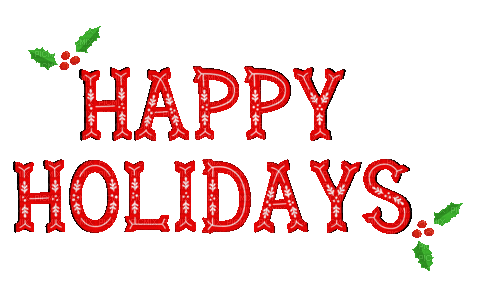 Happy Holidays.Text.Red.Victoriabea - Ücretsiz animasyonlu GIF