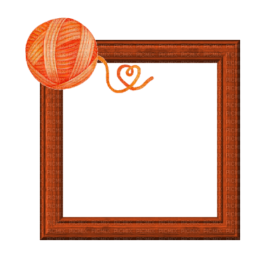 Small Orange Frame - ilmainen png