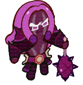 purple yam cookie angry - GIF animado gratis