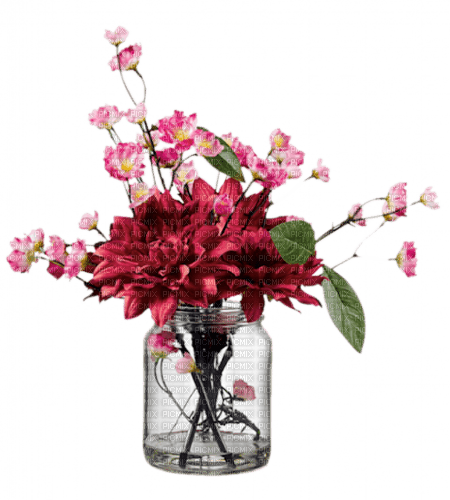Fleurs.Flowers.Pink.Vase.Victoriabea - δωρεάν png