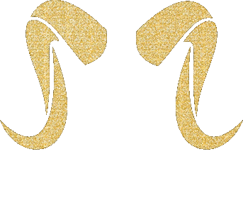 gold glitter aries horns - GIF animate gratis