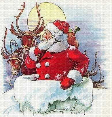 Weihnachtsmann, vintage - nemokama png