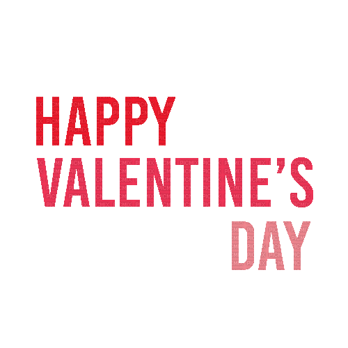 Happy Valentine's Day Text Red - Bogusia - Бесплатный анимированный гифка