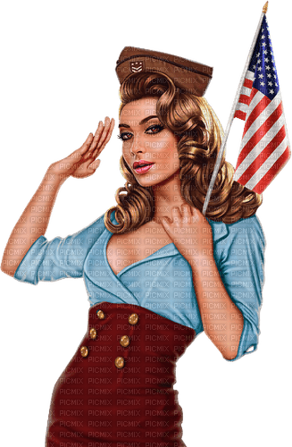 Independence Day USA Woman - Bogusia - PNG gratuit