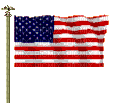US Flag Waving - Gratis animerad GIF