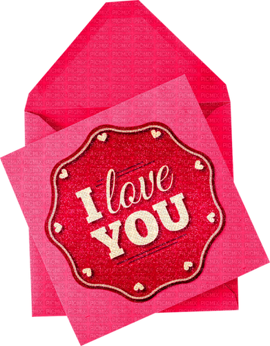 Envelope.Card.Note.Love.Pink.Red.White - безплатен png