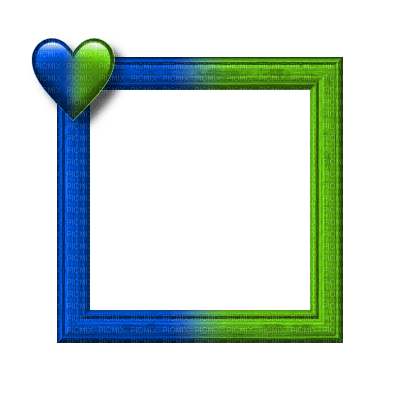 Small Blue/Green Frame - PNG gratuit
