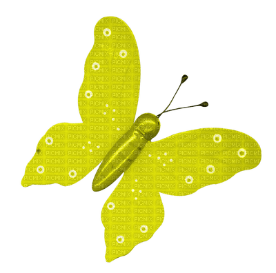 Kaz_Creations Deco Butterfly Butterflies Yellow - Free PNG