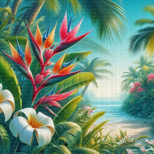 Background - Tropical - ilmainen png