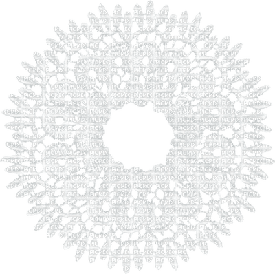 Kaz_Creations Deco Circle White Lace - Free PNG