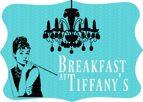 Breakfast At Tiffany's Text Movie - Bogusia - zadarmo png
