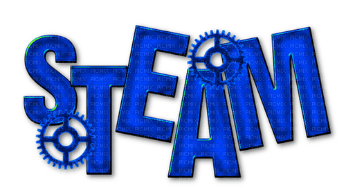Steam.Text.Blue - 無料png