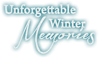 soave text winter memories white teal - 免费PNG