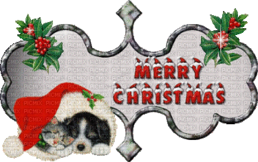 Merry Christmas bp - GIF animé gratuit