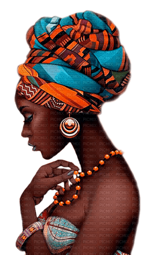 African.Woman - By KittyKatLuv65 - zadarmo png