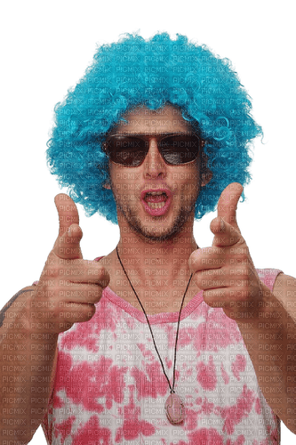 Kaz_Creations Man-Homme-Wig - zadarmo png
