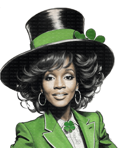 Whitney Houston St Patricks - zdarma png