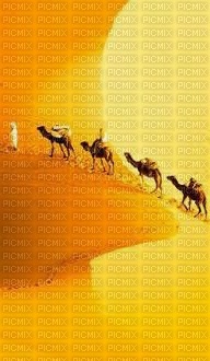 image encre paysage chameau homme edited by me - PNG gratuit