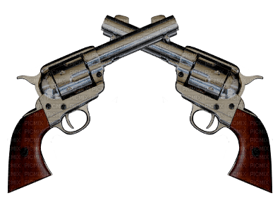 cowboy western pistols deco - PNG gratuit