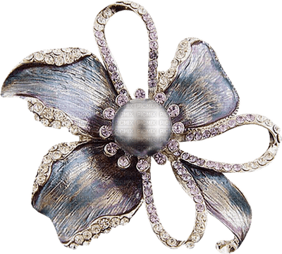 Kaz_Creations Deco Scrap Flower Brooch Colours - Free PNG