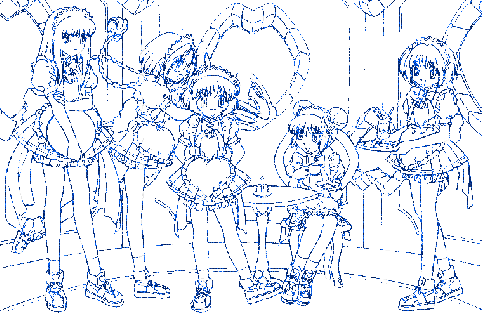 Tokyo Mew Mew glitter - Бесплатный анимированный гифка