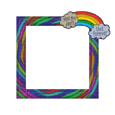 Small Rainbow Frame - Ingyenes animált GIF